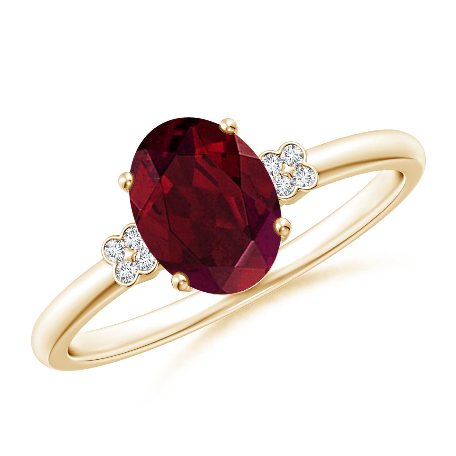 AA - Garnet / 1.5 CT / 14 KT Yellow Gold