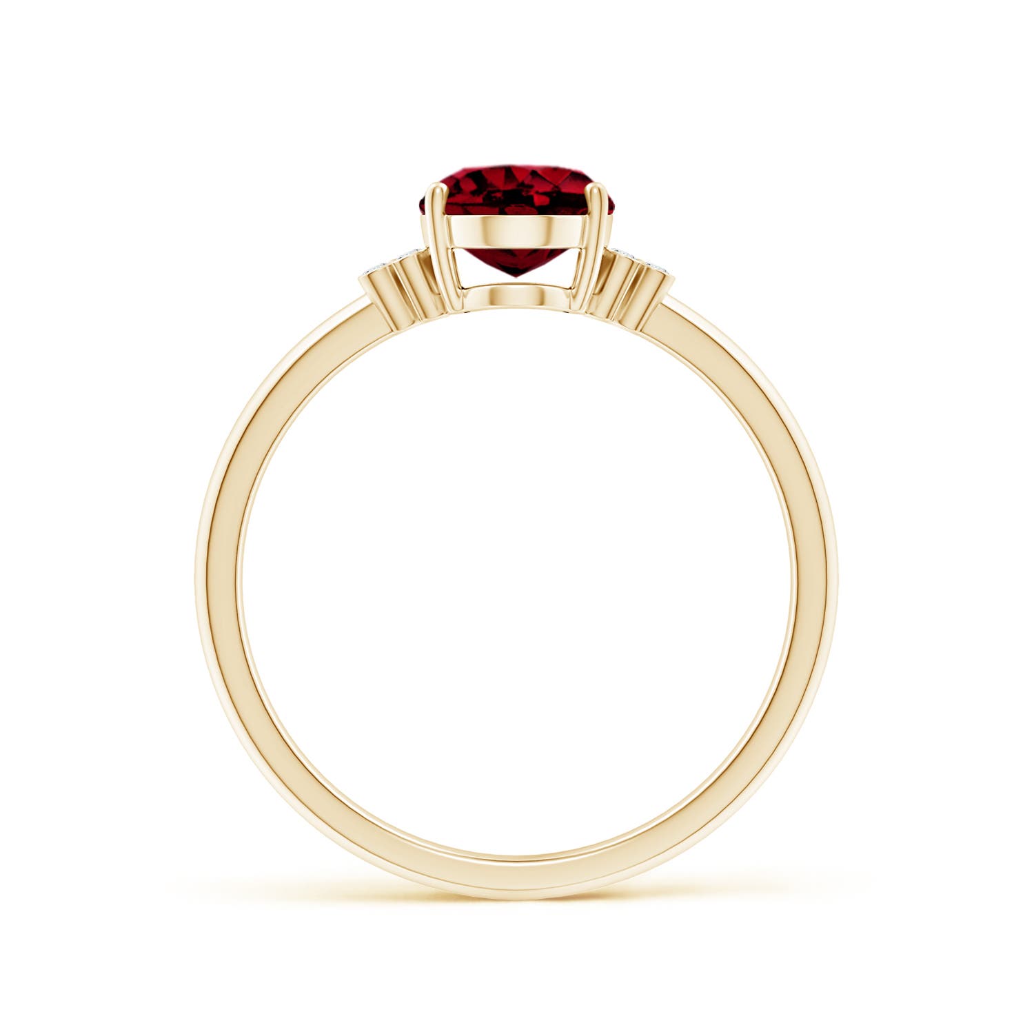 AAAA - Garnet / 1.5 CT / 14 KT Yellow Gold