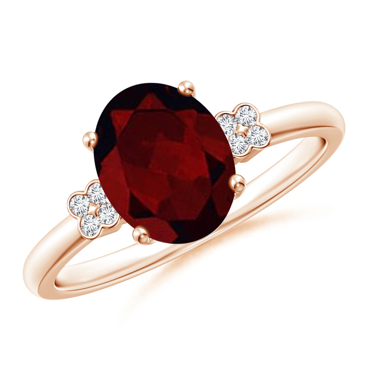 A - Garnet / 2.06 CT / 14 KT Rose Gold