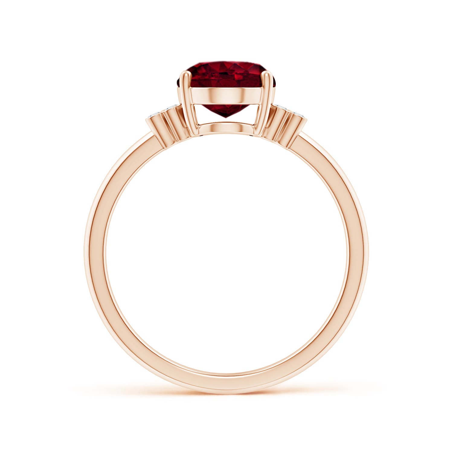 A - Garnet / 2.06 CT / 14 KT Rose Gold