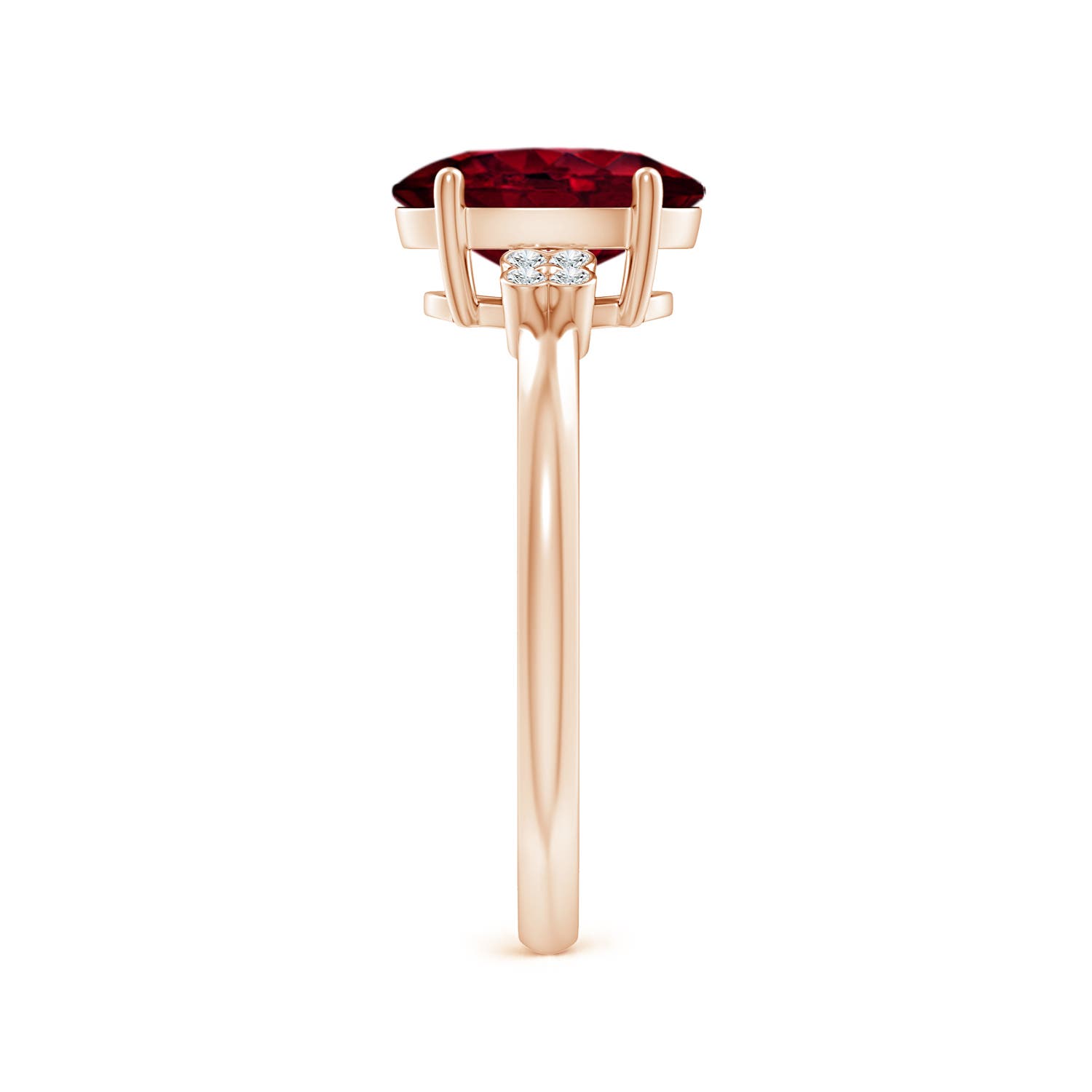 A - Garnet / 2.06 CT / 14 KT Rose Gold