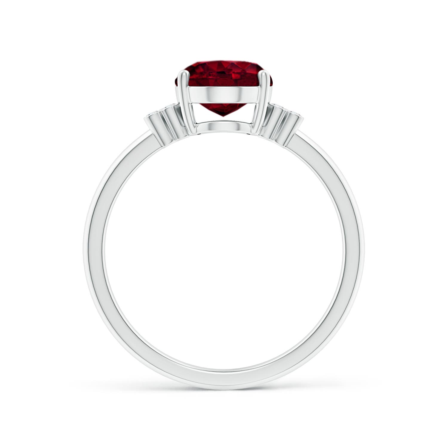 A - Garnet / 2.06 CT / 14 KT White Gold