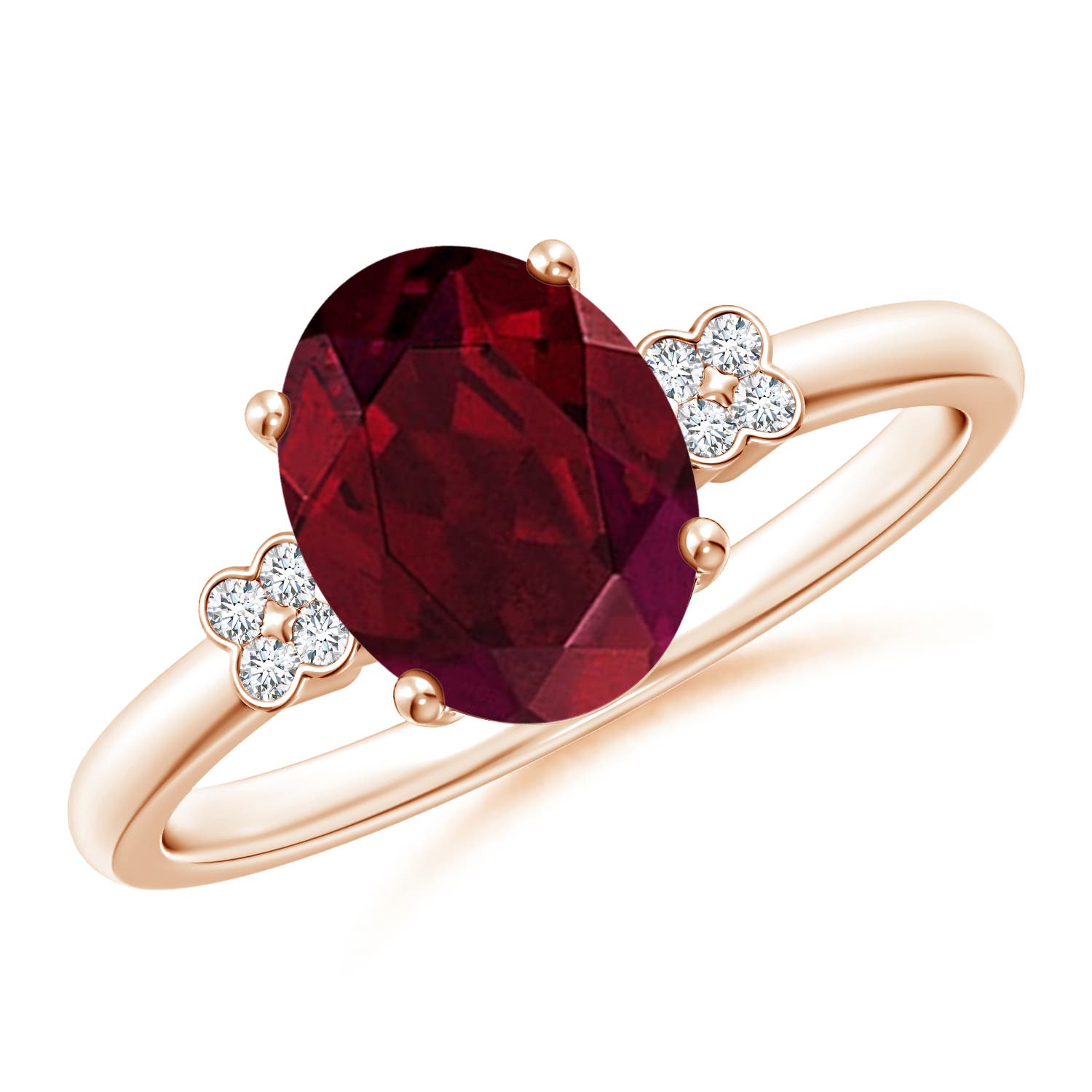 AA - Garnet / 2.06 CT / 14 KT Rose Gold