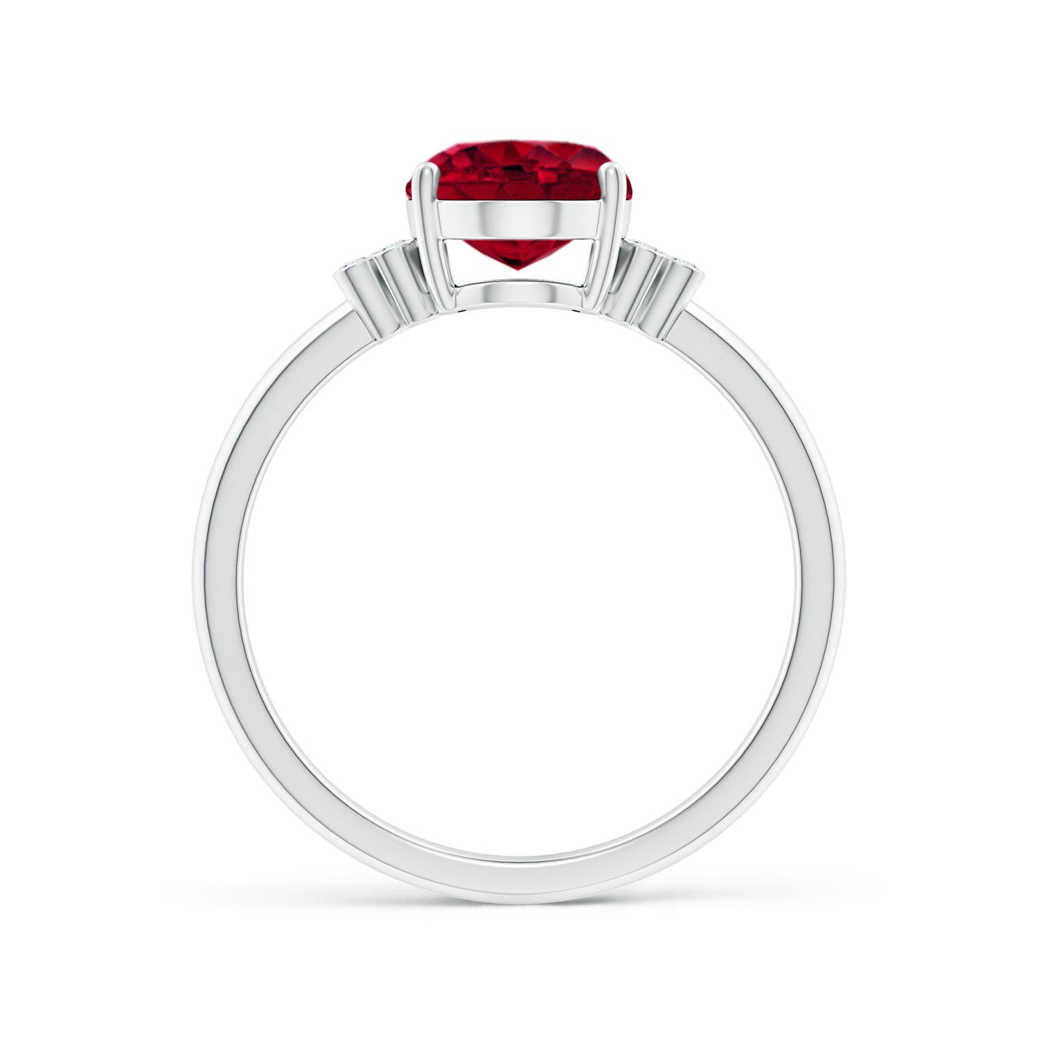 AAA - Garnet / 2.06 CT / 14 KT White Gold