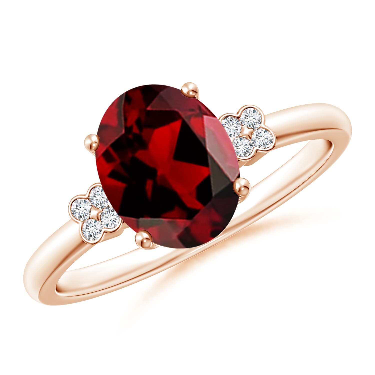 AAAA - Garnet / 2.06 CT / 14 KT Rose Gold