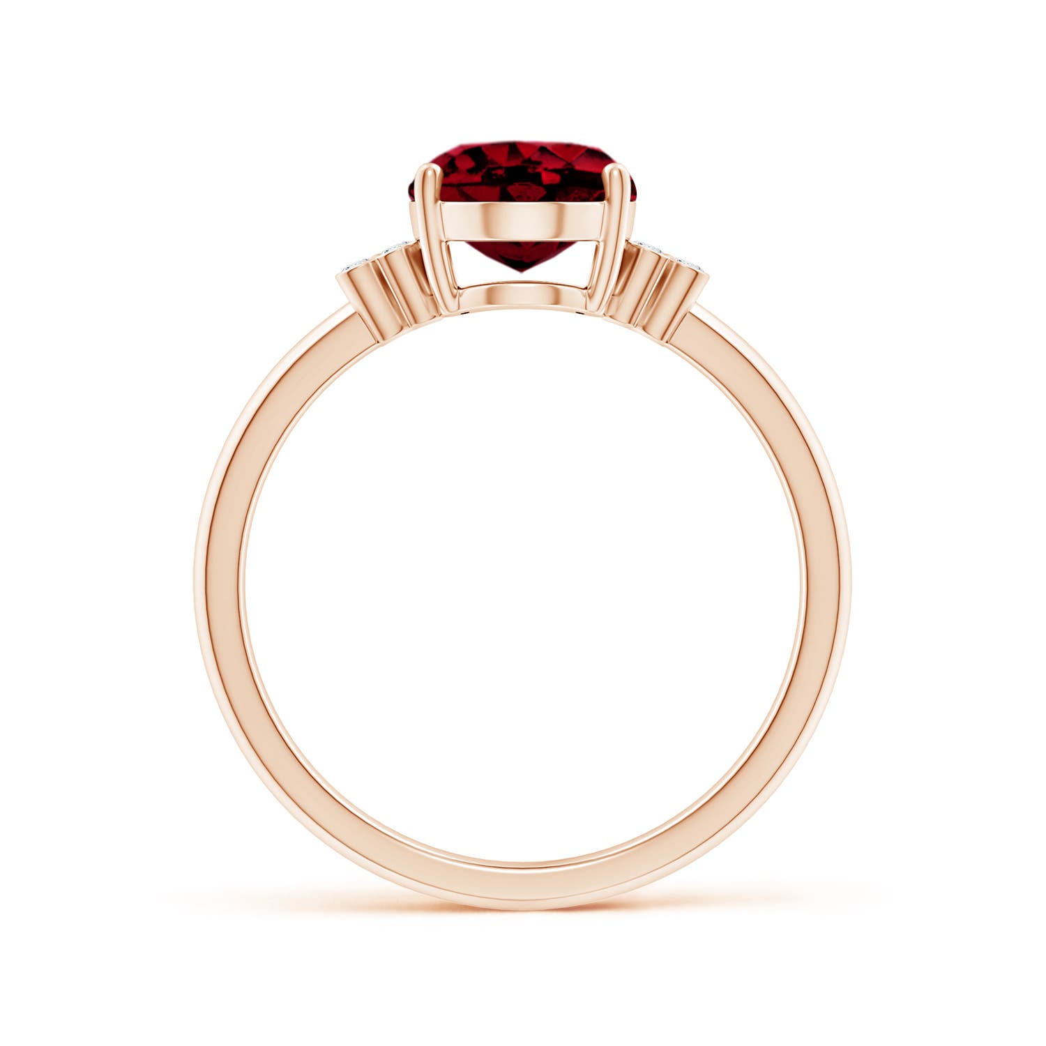 AAAA - Garnet / 2.06 CT / 14 KT Rose Gold