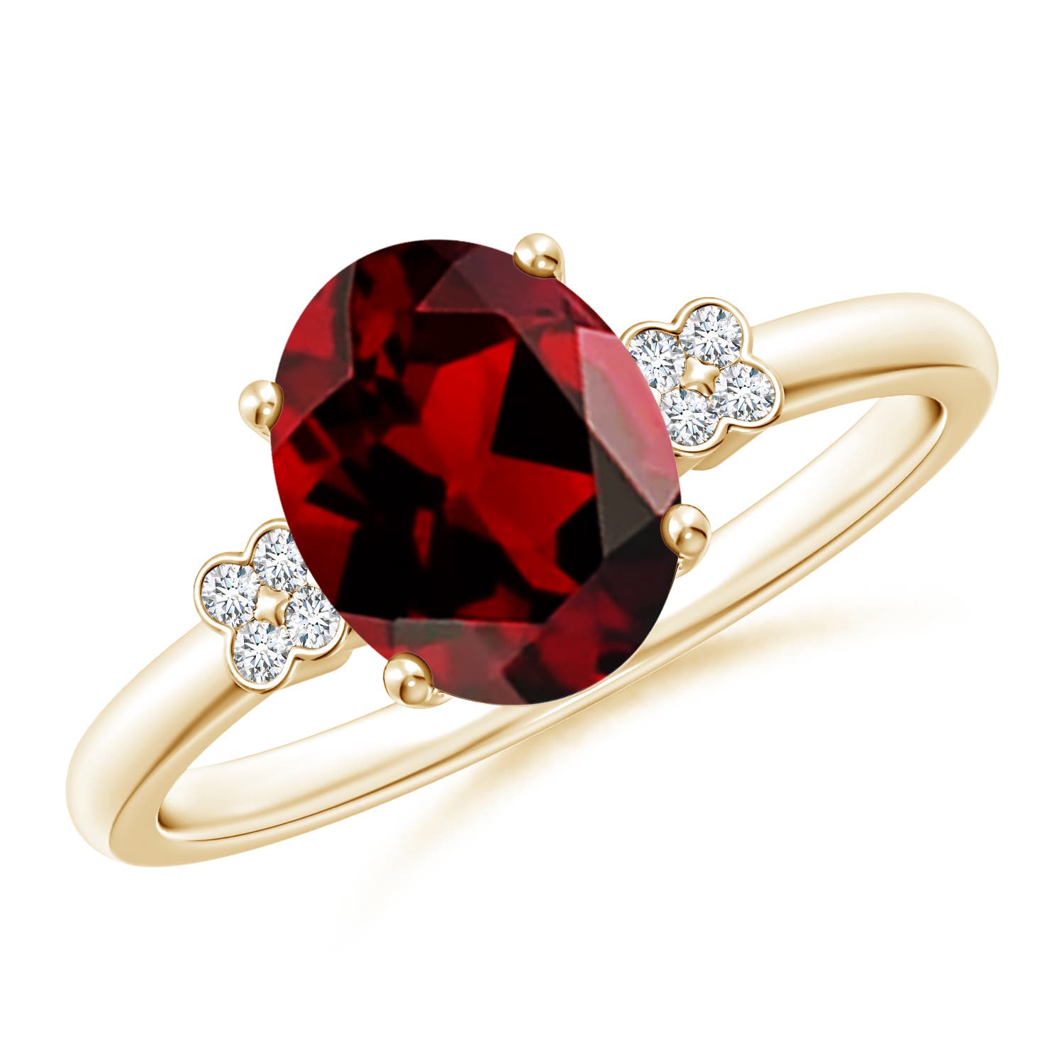 AAAA - Garnet / 2.06 CT / 14 KT Yellow Gold