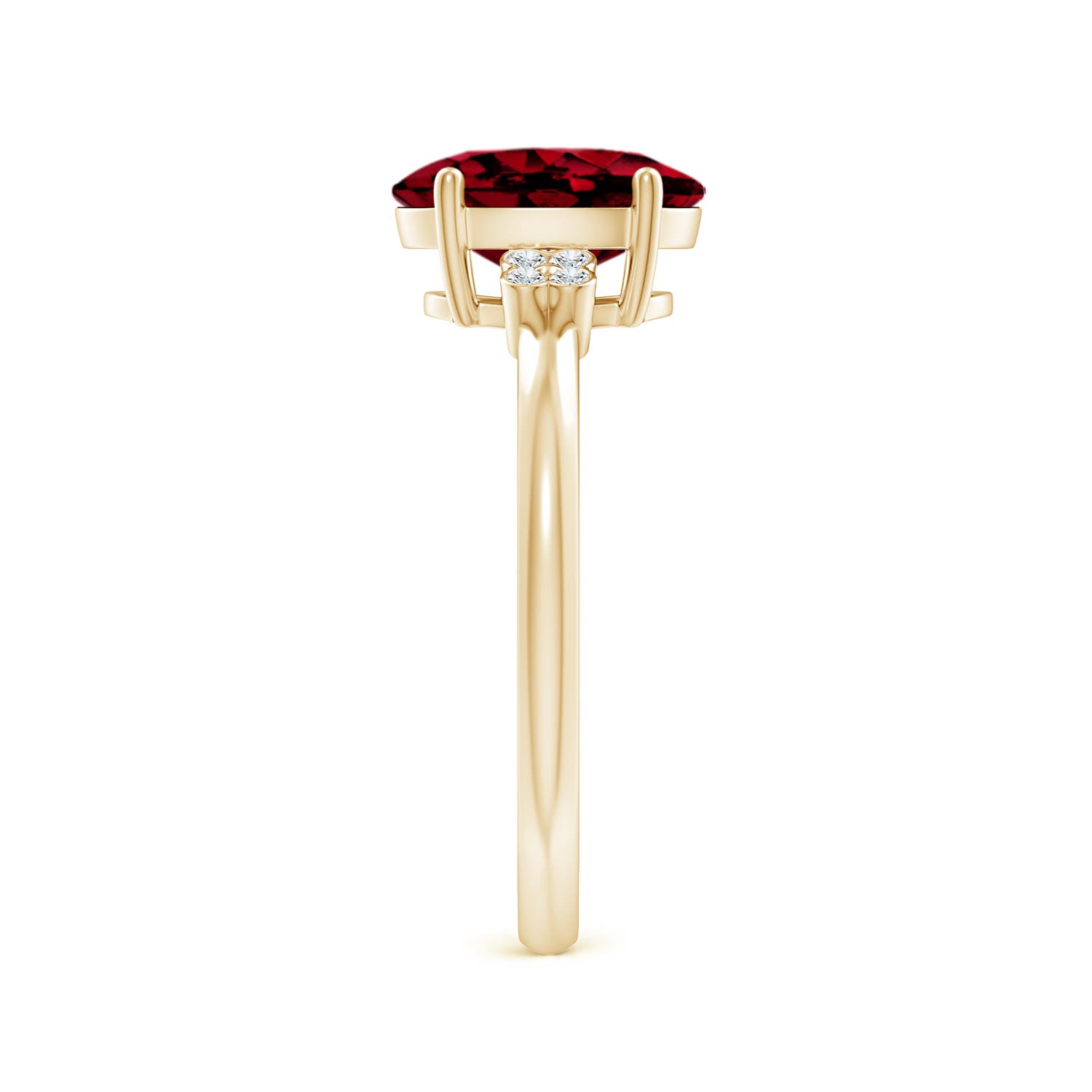 AAAA - Garnet / 2.06 CT / 14 KT Yellow Gold