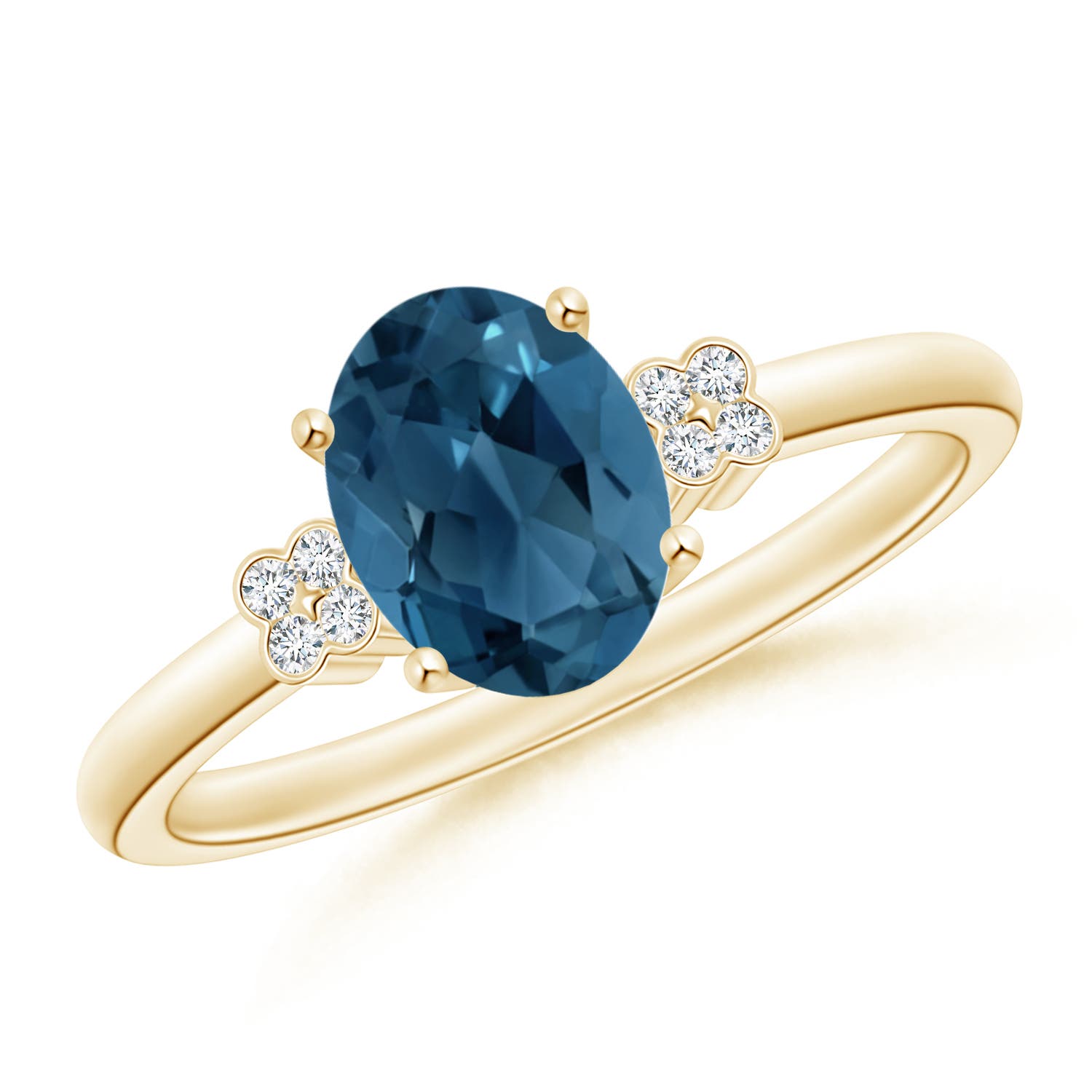 AA - London Blue Topaz / 1.55 CT / 14 KT Yellow Gold