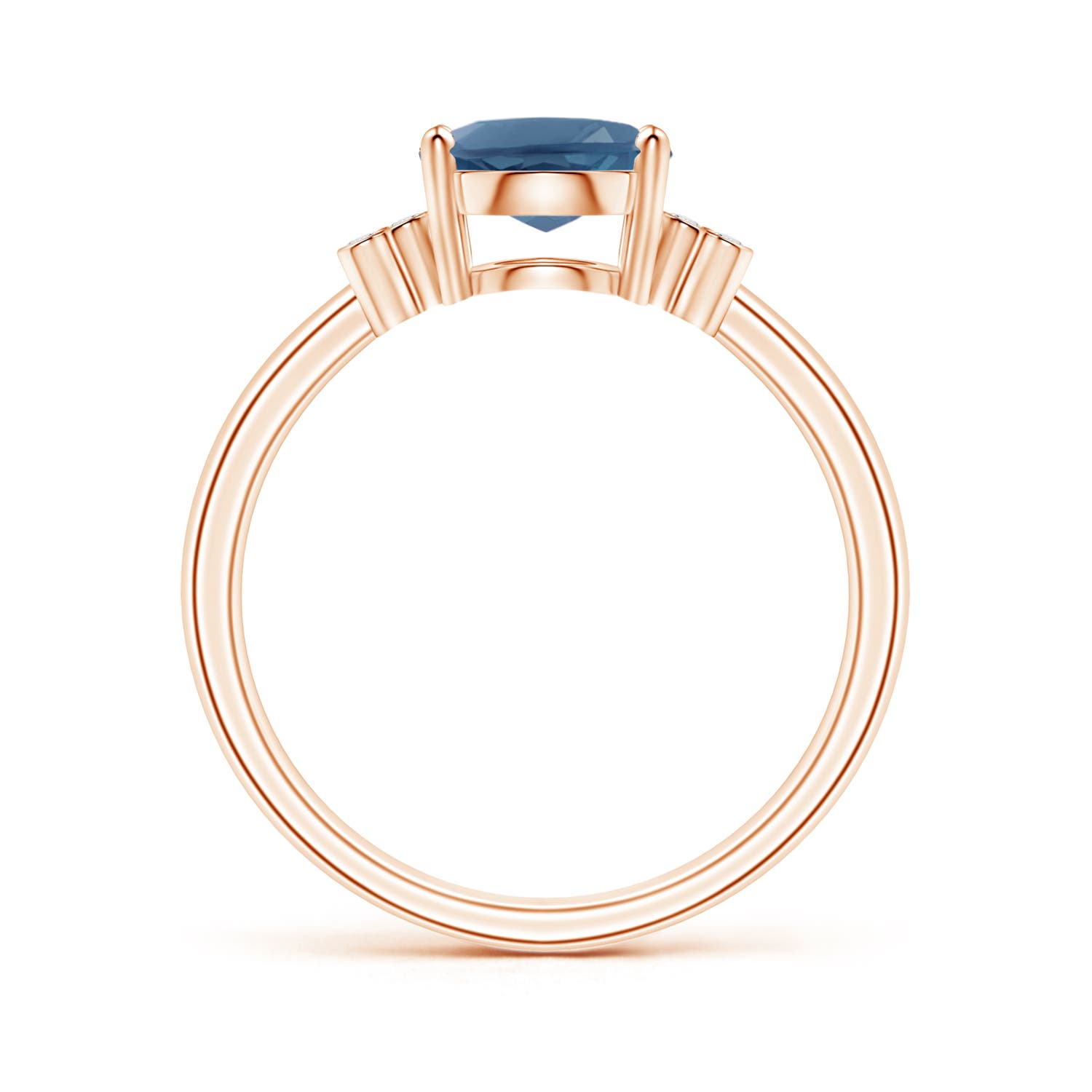 A - London Blue Topaz / 2.31 CT / 14 KT Rose Gold