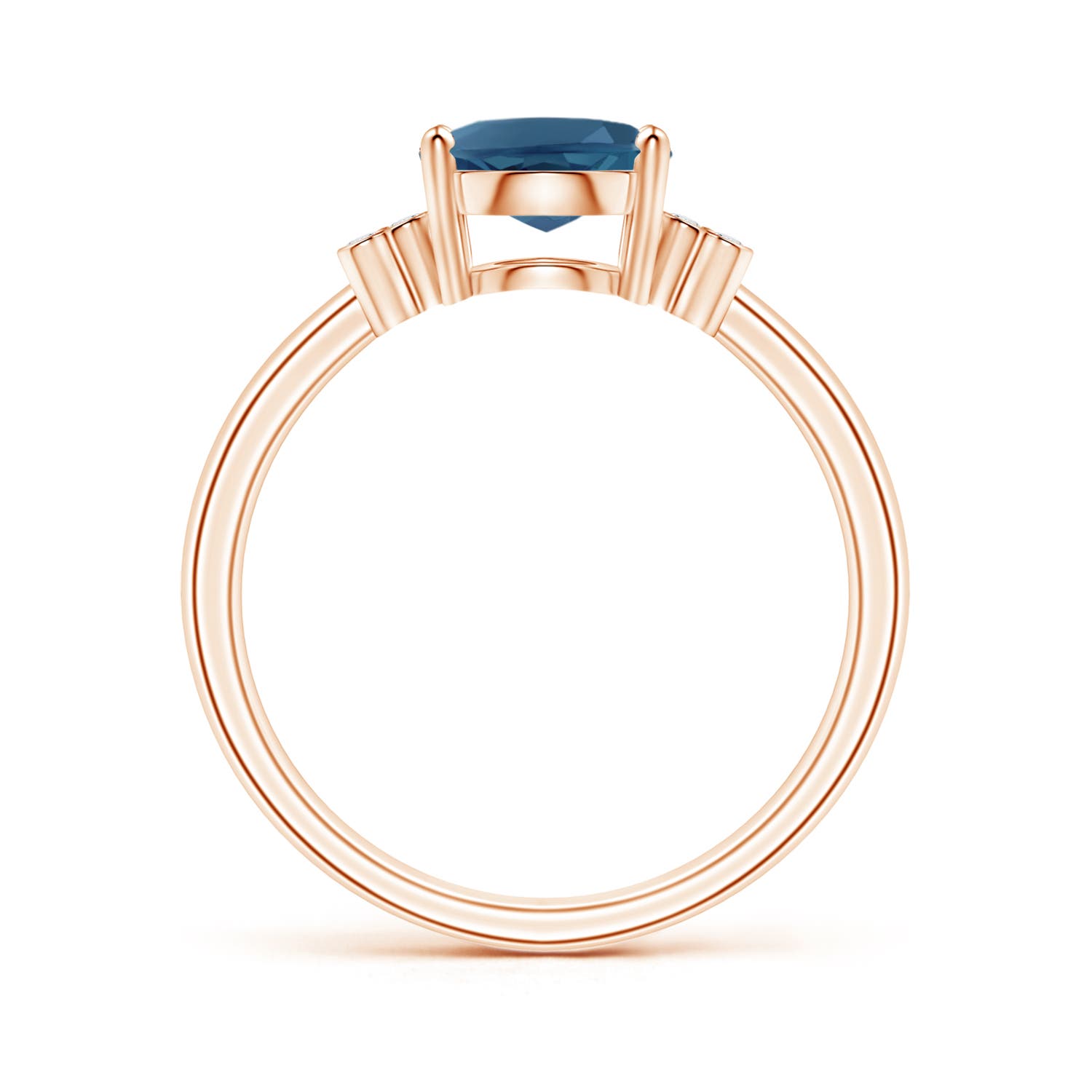 AA - London Blue Topaz / 2.31 CT / 14 KT Rose Gold