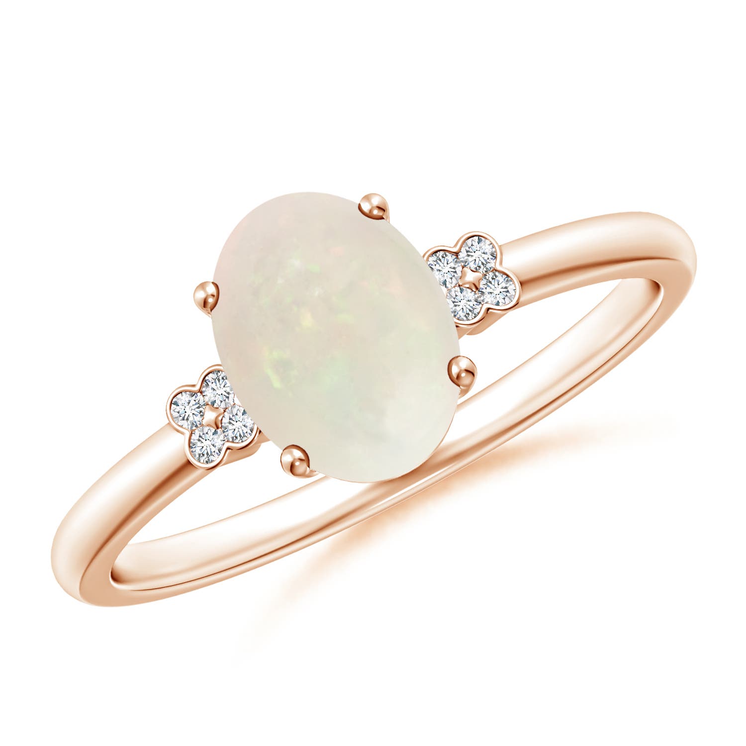 A - Opal / 0.85 CT / 14 KT Rose Gold