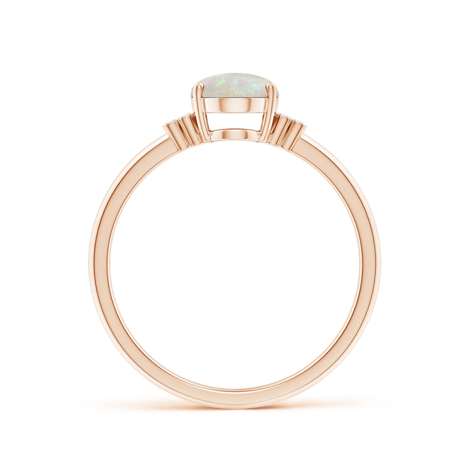 AA - Opal / 0.85 CT / 14 KT Rose Gold