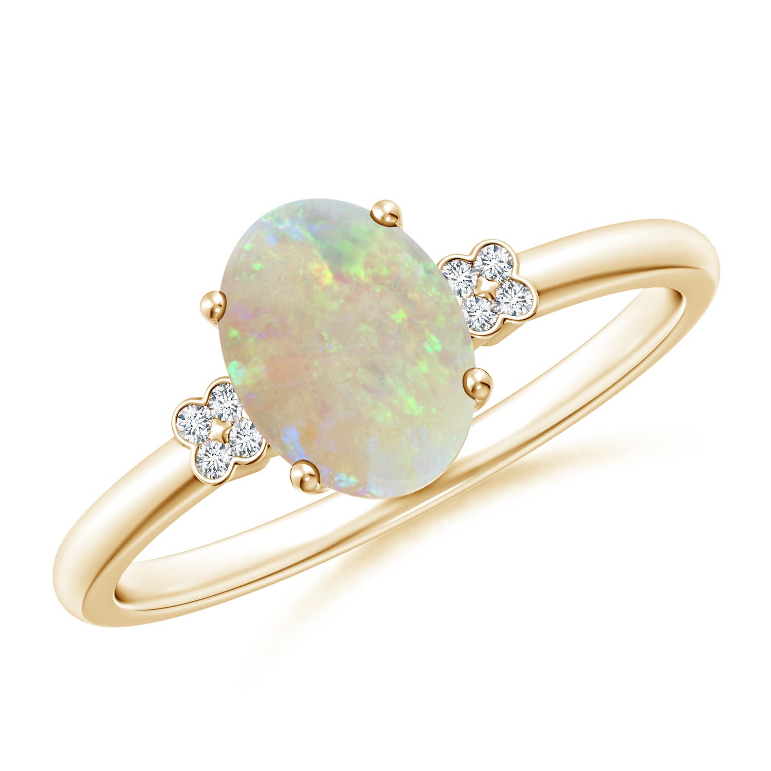 AAA - Opal / 0.85 CT / 14 KT Yellow Gold