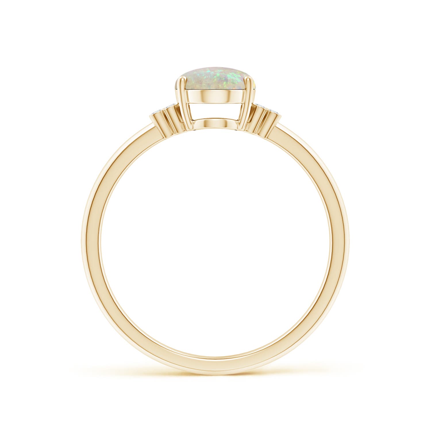 AAA - Opal / 0.85 CT / 14 KT Yellow Gold