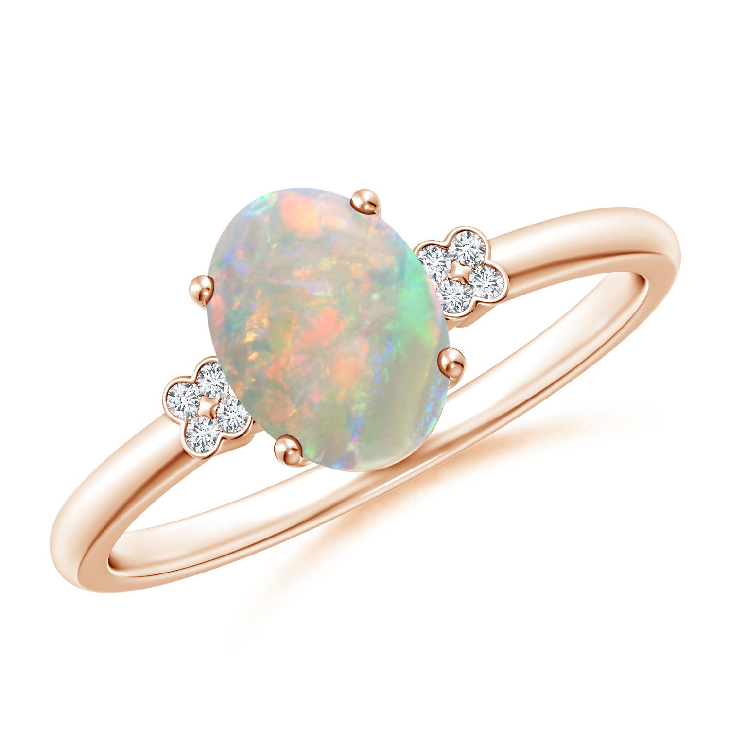 AAAA - Opal / 0.85 CT / 14 KT Rose Gold