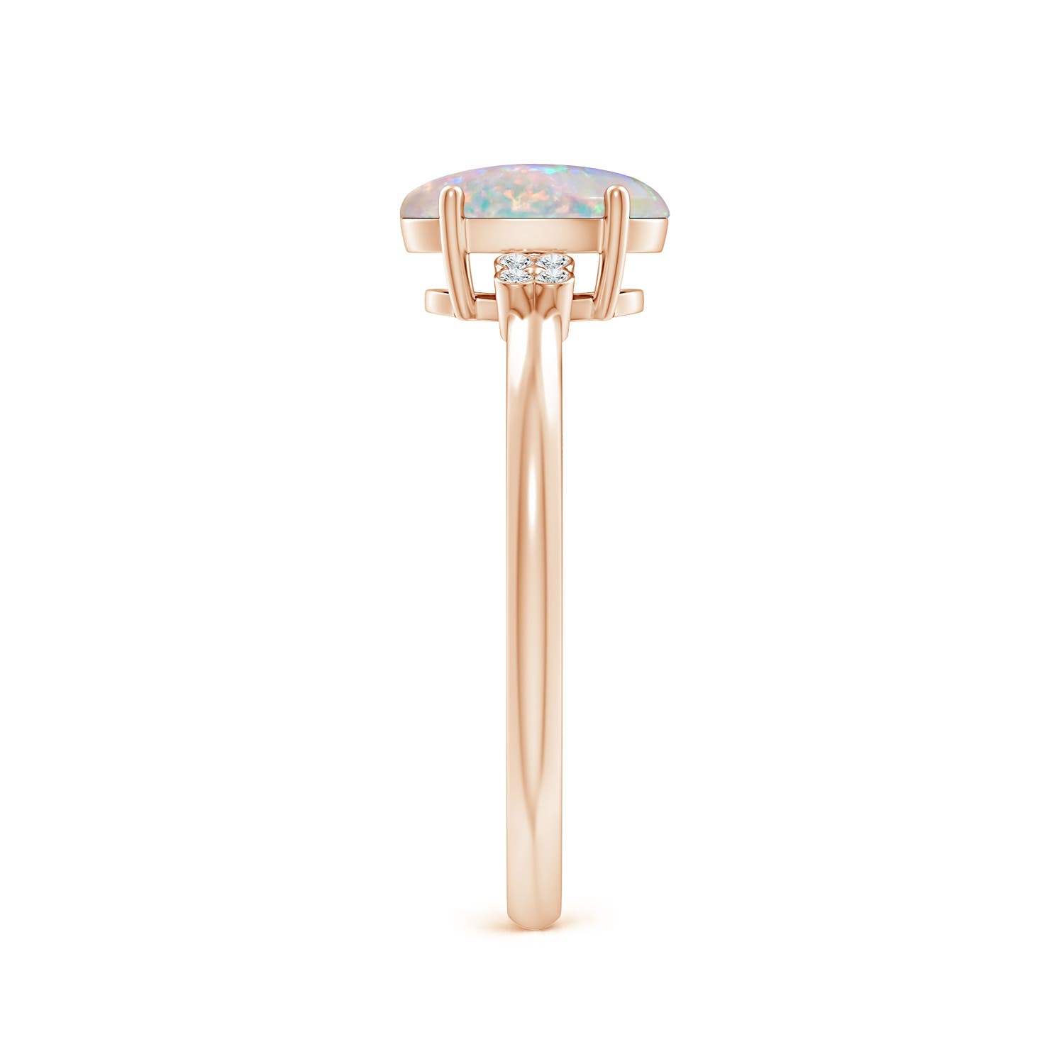 AAAA - Opal / 0.85 CT / 14 KT Rose Gold