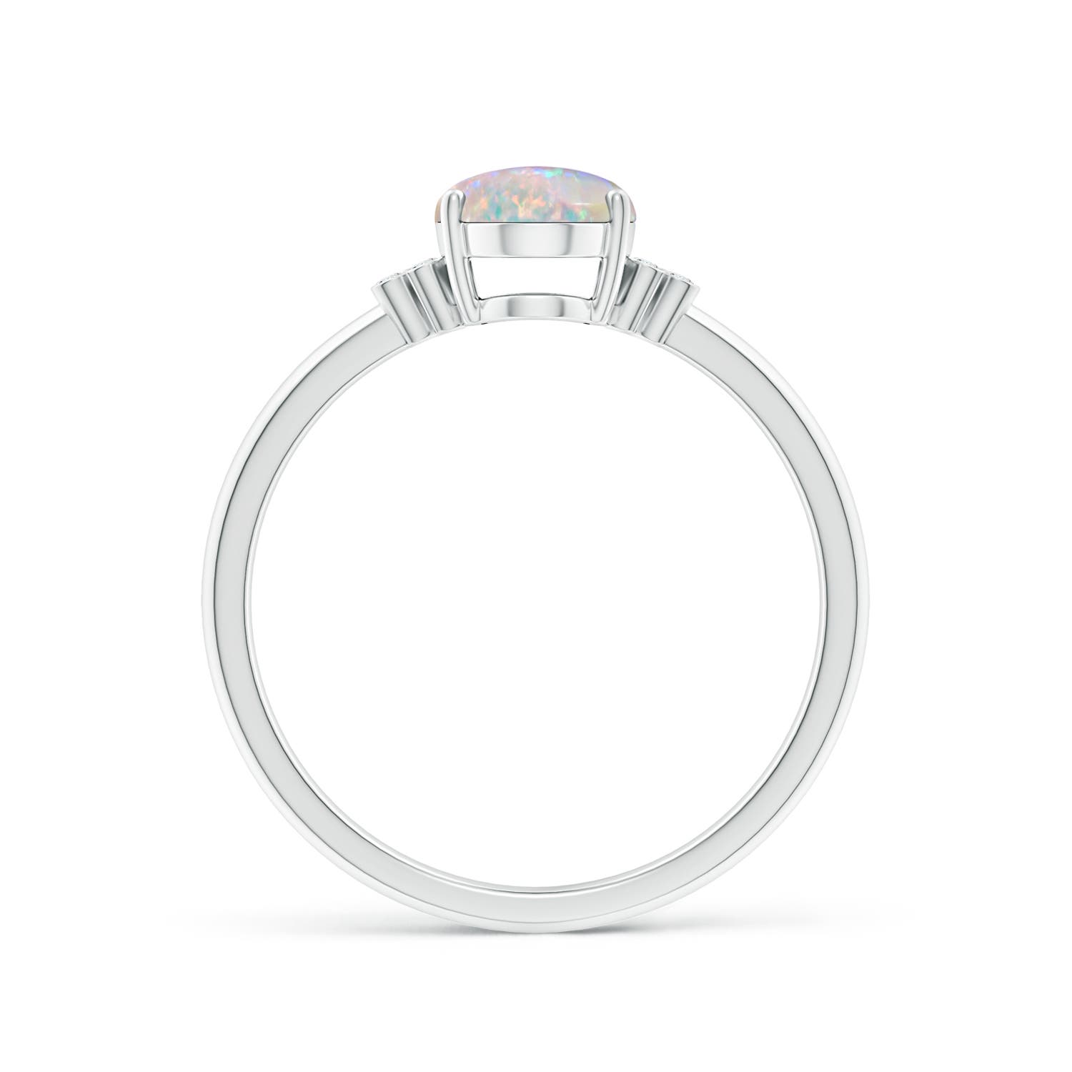 AAAA - Opal / 0.85 CT / 14 KT White Gold