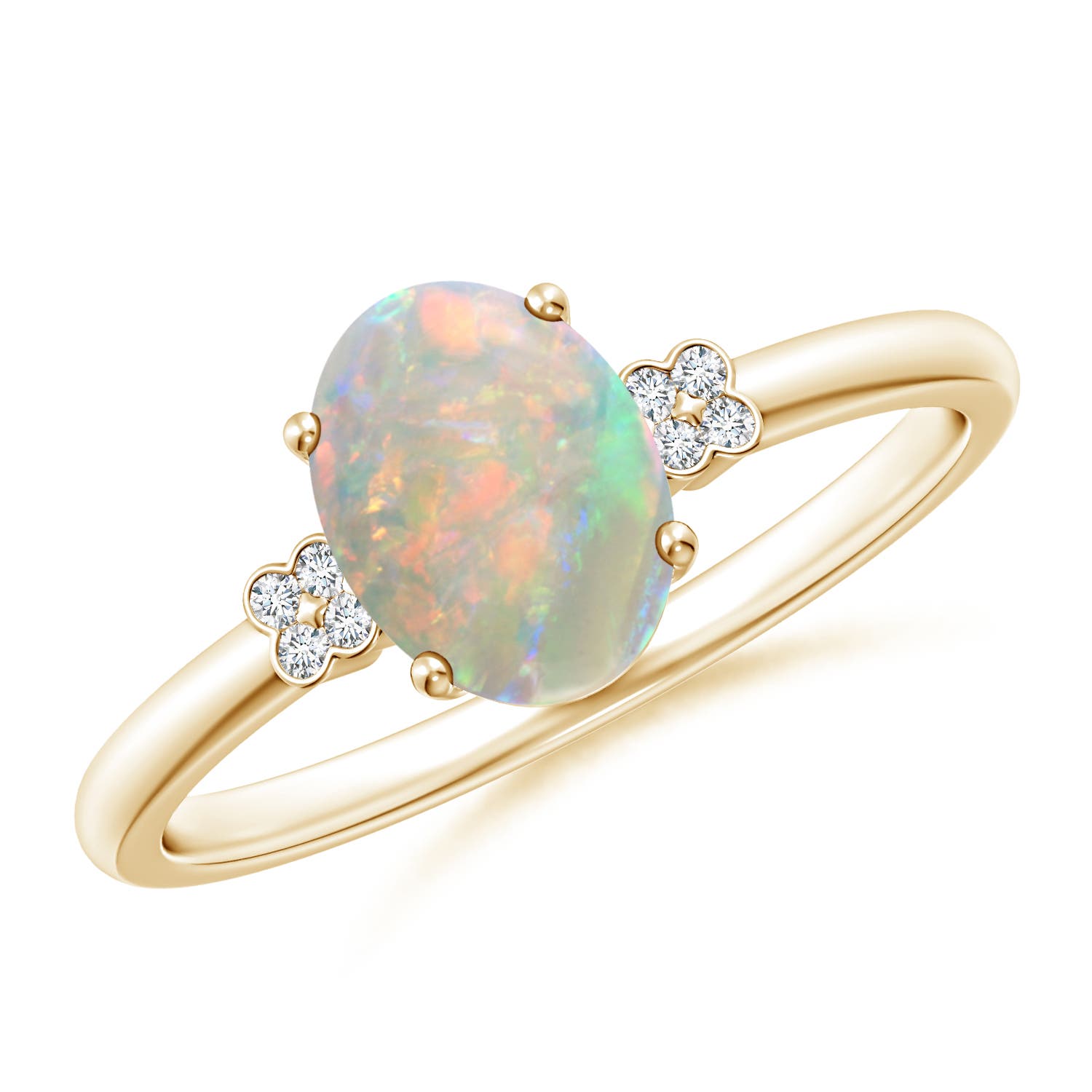 AAAA - Opal / 0.85 CT / 14 KT Yellow Gold