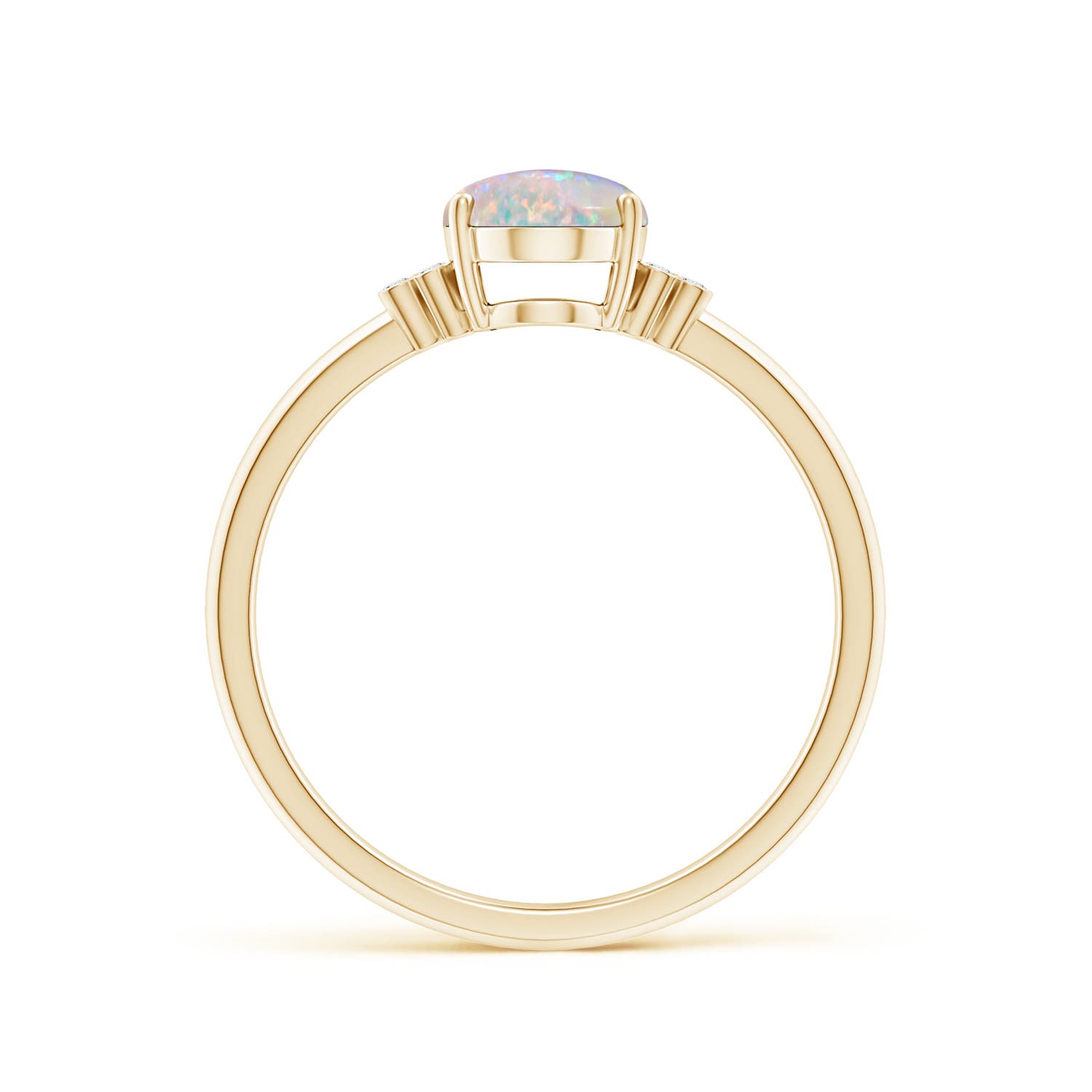 AAAA - Opal / 0.85 CT / 14 KT Yellow Gold