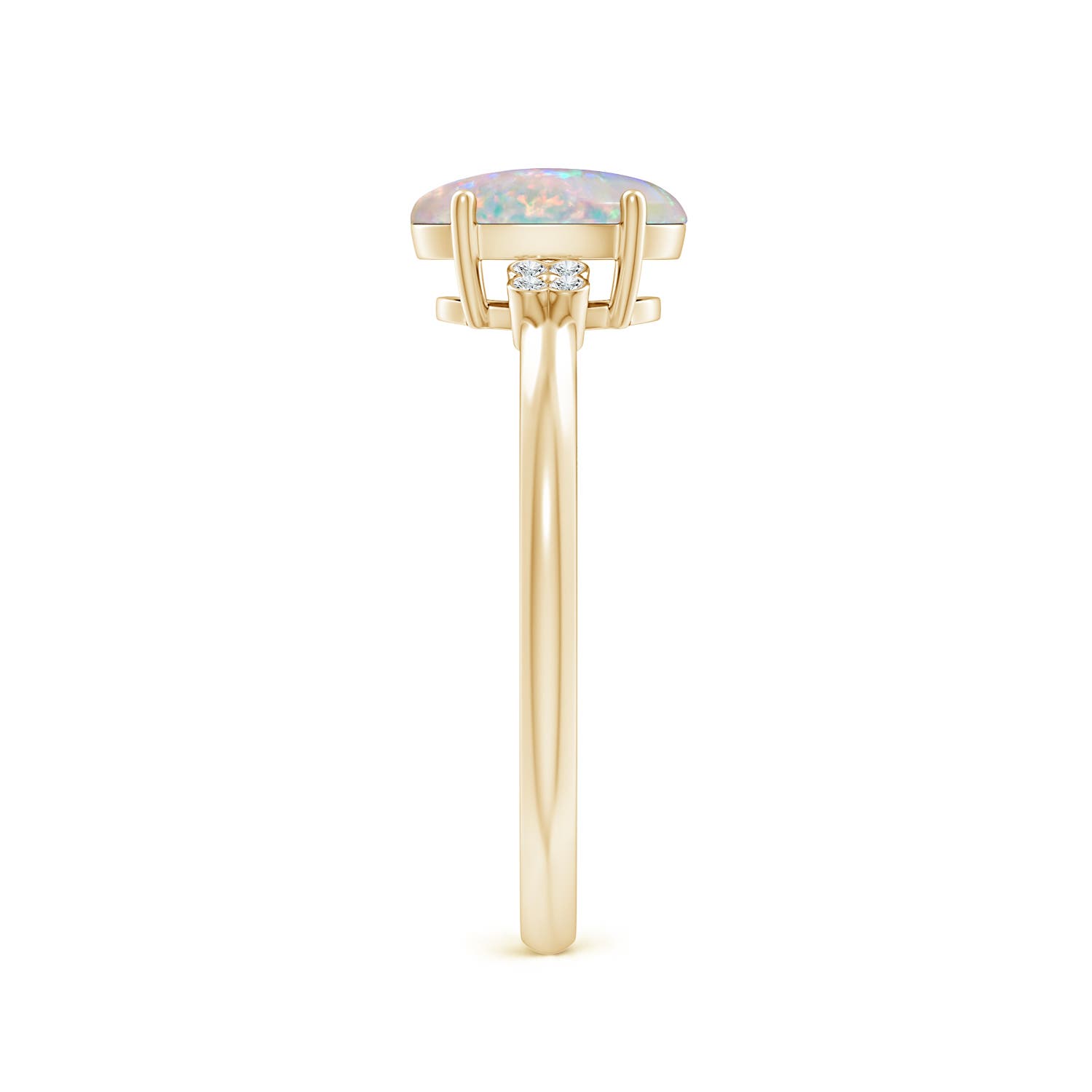 AAAA - Opal / 0.85 CT / 14 KT Yellow Gold