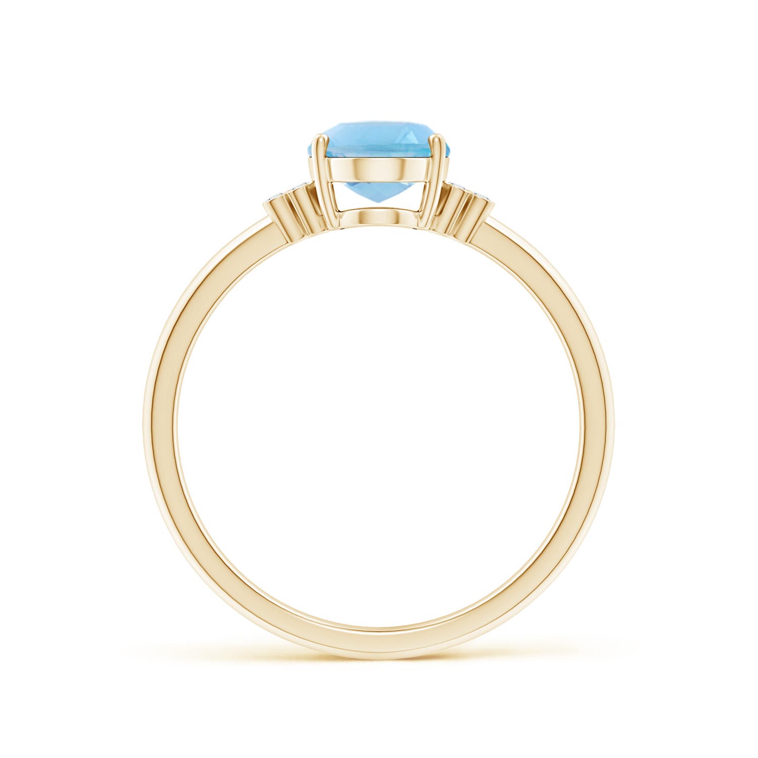 A - Swiss Blue Topaz / 1.55 CT / 14 KT Yellow Gold