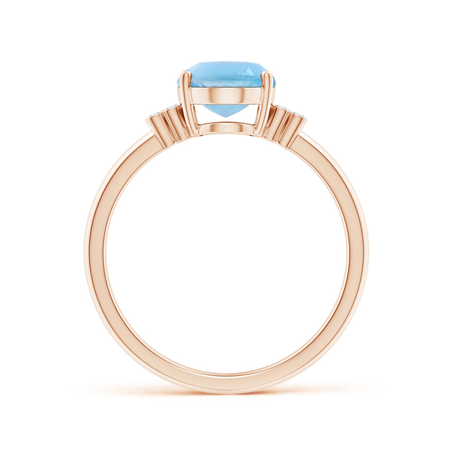 A - Swiss Blue Topaz / 2.31 CT / 14 KT Rose Gold