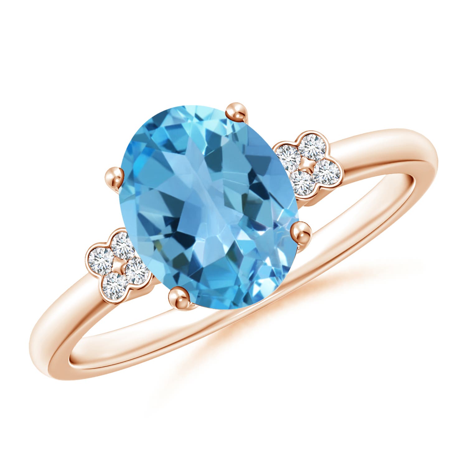 AA - Swiss Blue Topaz / 2.31 CT / 14 KT Rose Gold