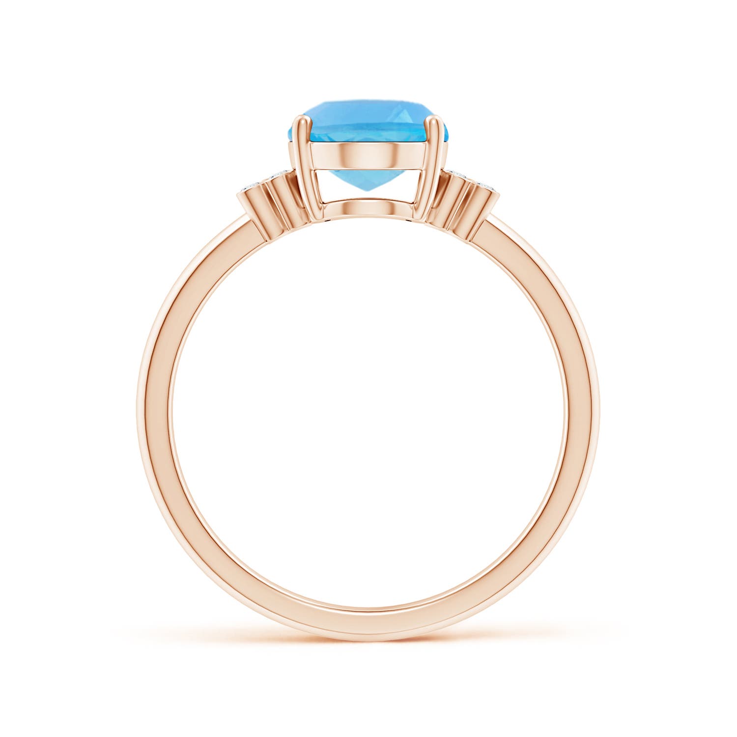 AA - Swiss Blue Topaz / 2.31 CT / 14 KT Rose Gold