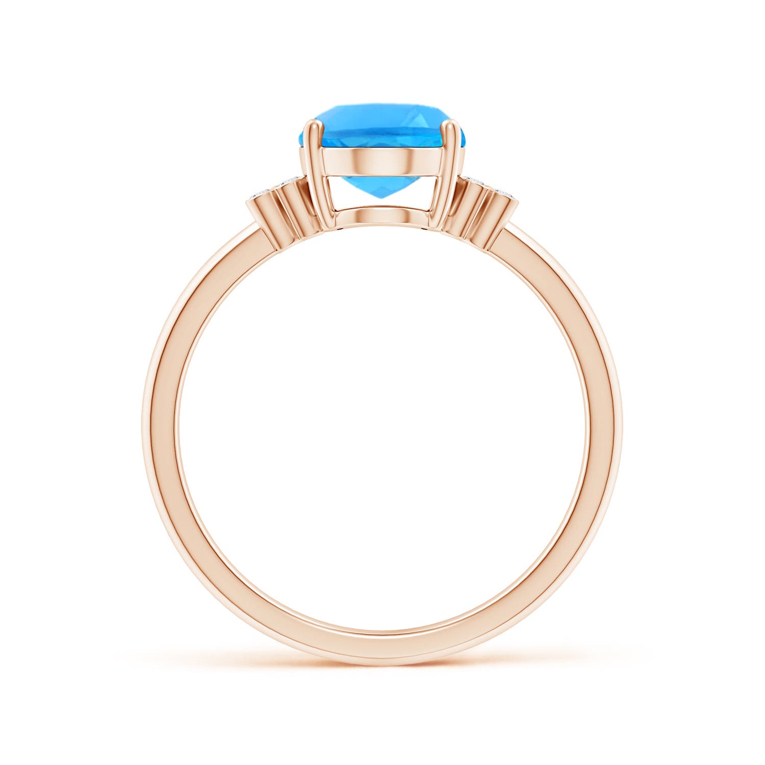 AAAA - Swiss Blue Topaz / 2.31 CT / 14 KT Rose Gold