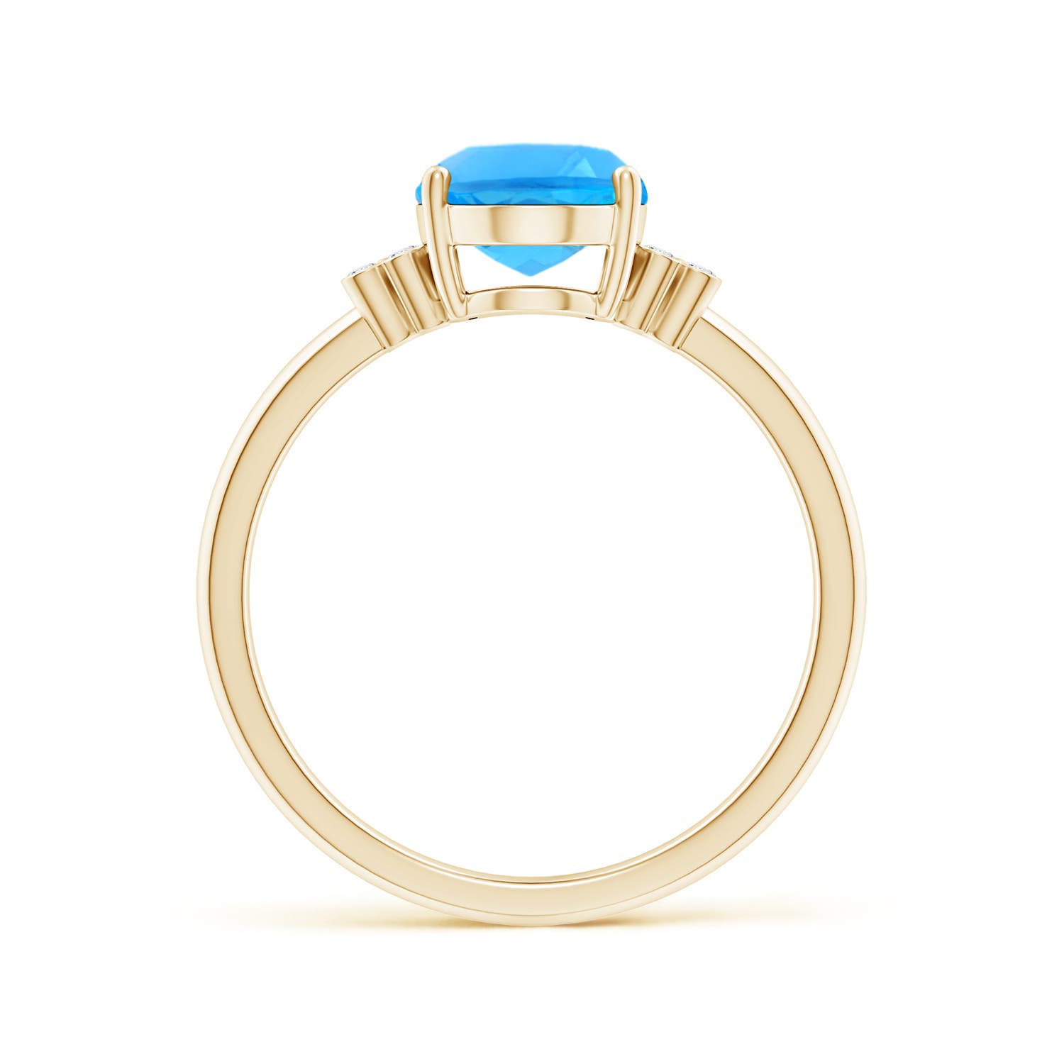 AAAA - Swiss Blue Topaz / 2.31 CT / 14 KT Yellow Gold