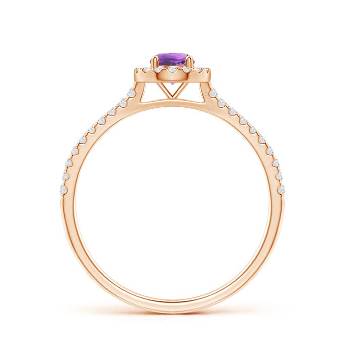 A - Amethyst / 0.43 CT / 14 KT Rose Gold