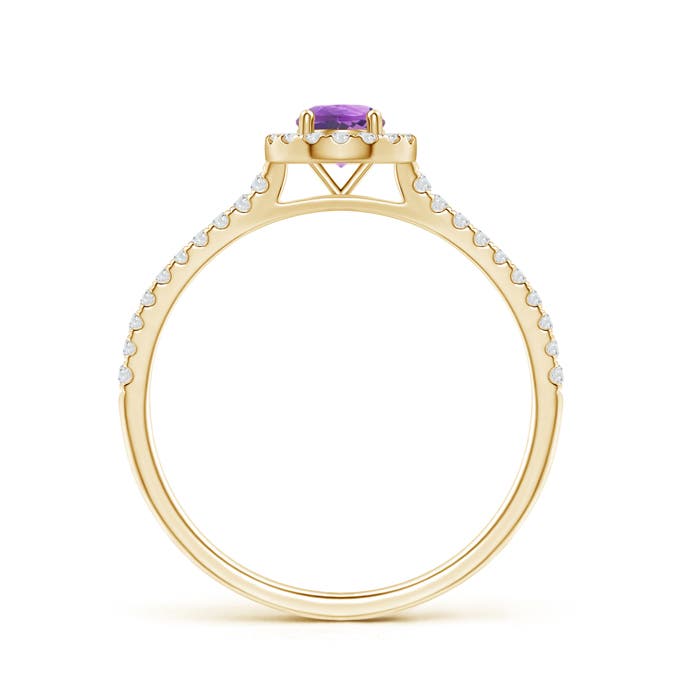 A - Amethyst / 0.43 CT / 14 KT Yellow Gold