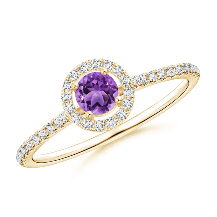 AA - Amethyst / 0.43 CT / 14 KT Yellow Gold