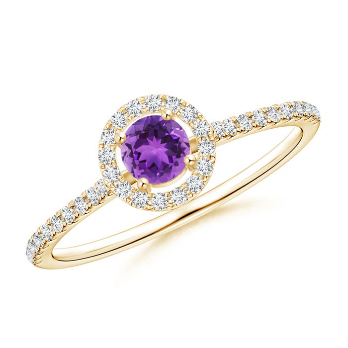 AAA - Amethyst / 0.43 CT / 14 KT Yellow Gold