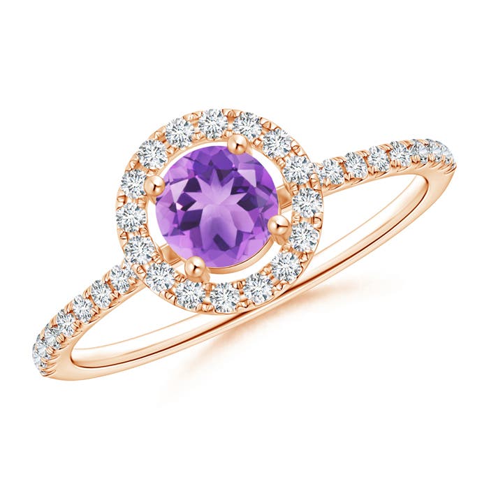 A - Amethyst / 0.72 CT / 14 KT Rose Gold