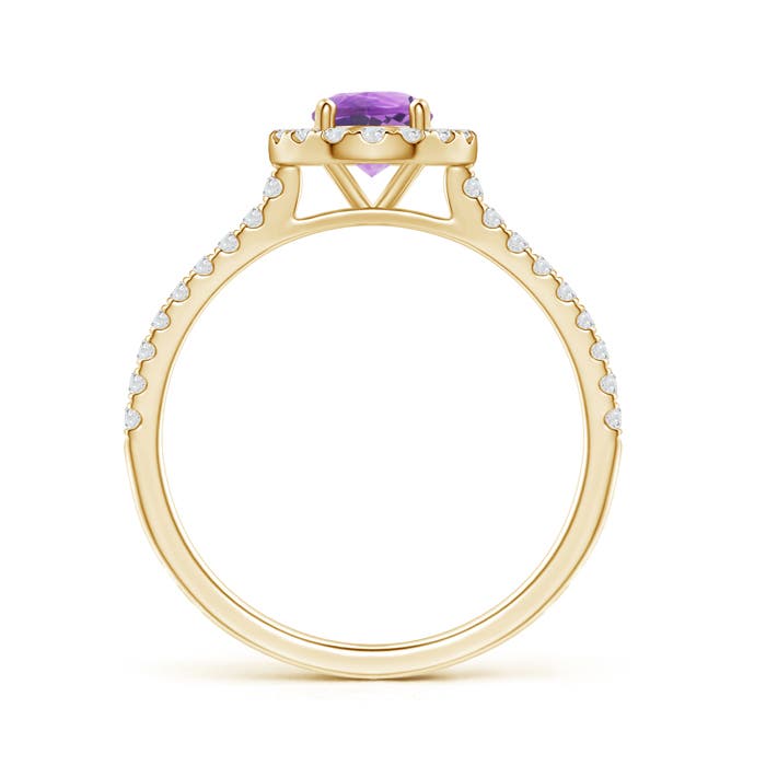 A - Amethyst / 0.72 CT / 14 KT Yellow Gold