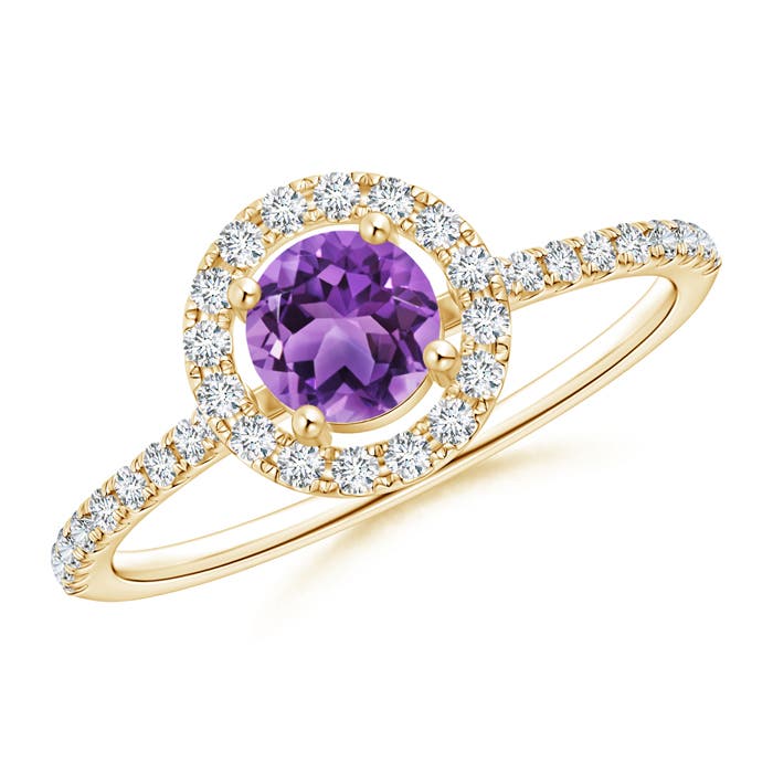 AA - Amethyst / 0.72 CT / 14 KT Yellow Gold