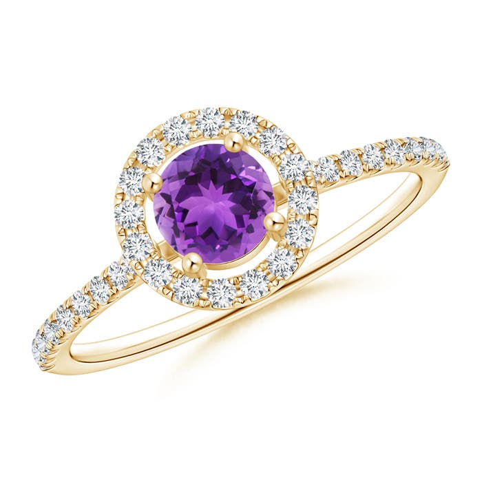 AAA - Amethyst / 0.72 CT / 14 KT Yellow Gold