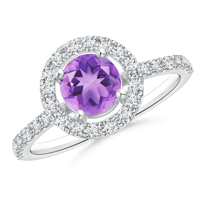 A - Amethyst / 1.18 CT / 14 KT White Gold