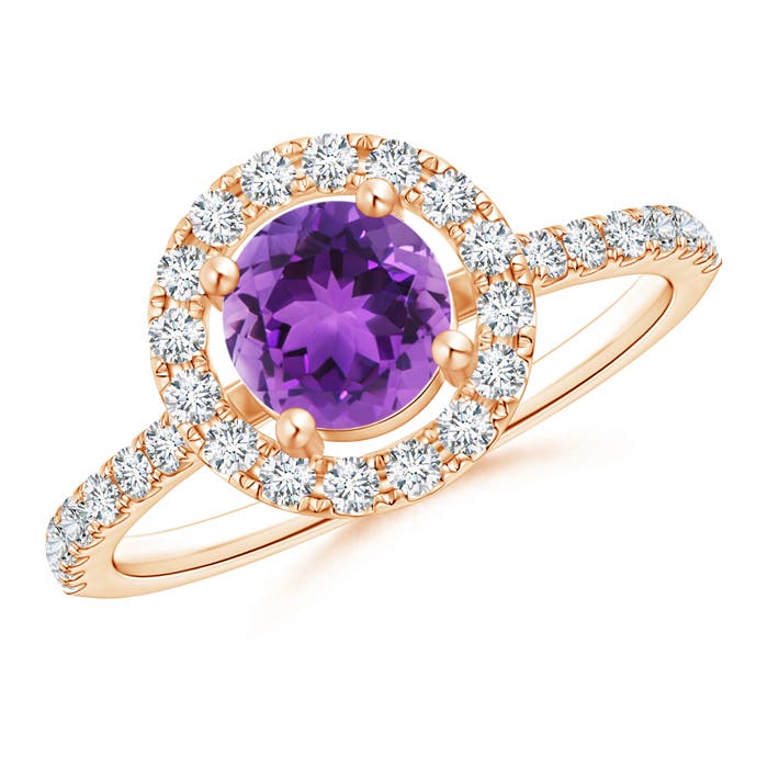 AAA - Amethyst / 1.18 CT / 14 KT Rose Gold