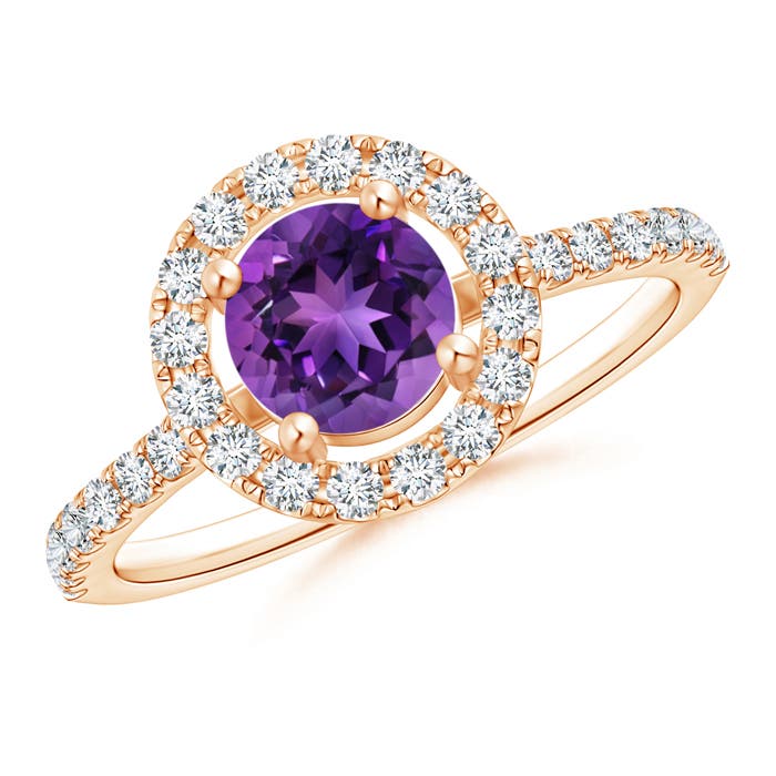 AAAA - Amethyst / 1.18 CT / 14 KT Rose Gold