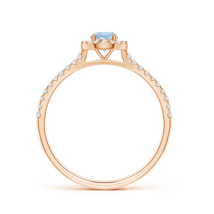 AA - Aquamarine / 0.38 CT / 14 KT Rose Gold