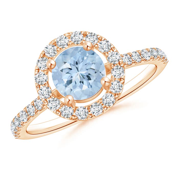 AA - Aquamarine / 1.1 CT / 14 KT Rose Gold