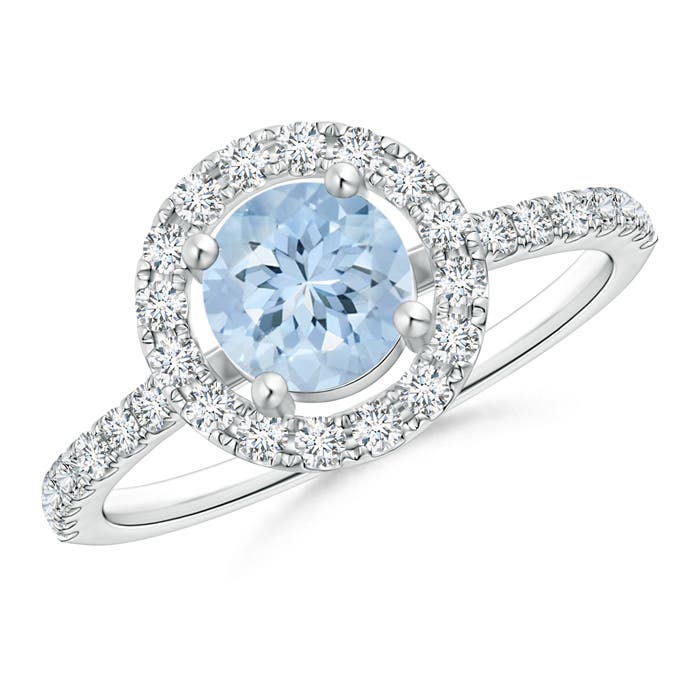 AA - Aquamarine / 1.1 CT / 14 KT White Gold