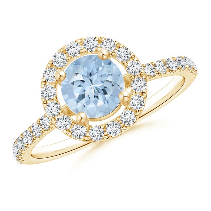 AA - Aquamarine / 1.1 CT / 14 KT Yellow Gold