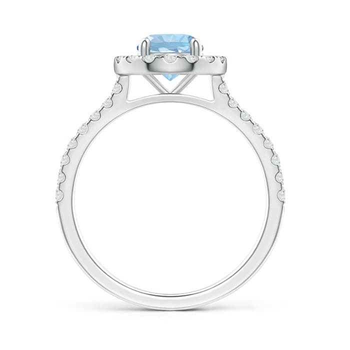 AAA - Aquamarine / 1.1 CT / 14 KT White Gold