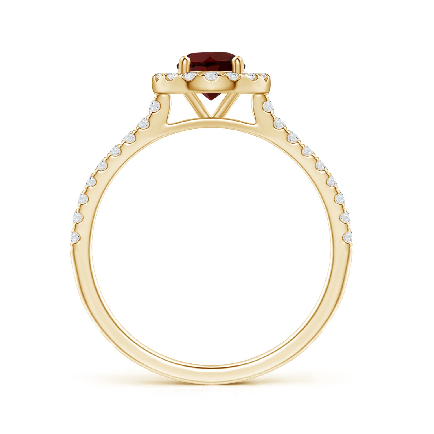 AA - Garnet / 0.87 CT / 14 KT Yellow Gold