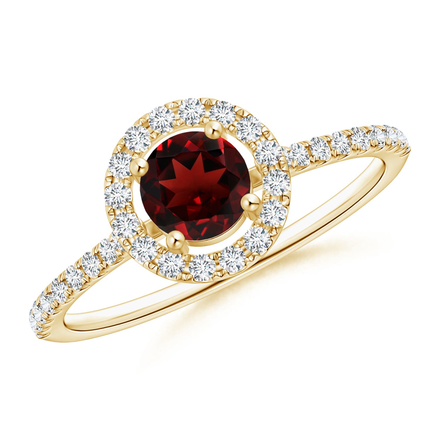 AAA - Garnet / 0.87 CT / 14 KT Yellow Gold