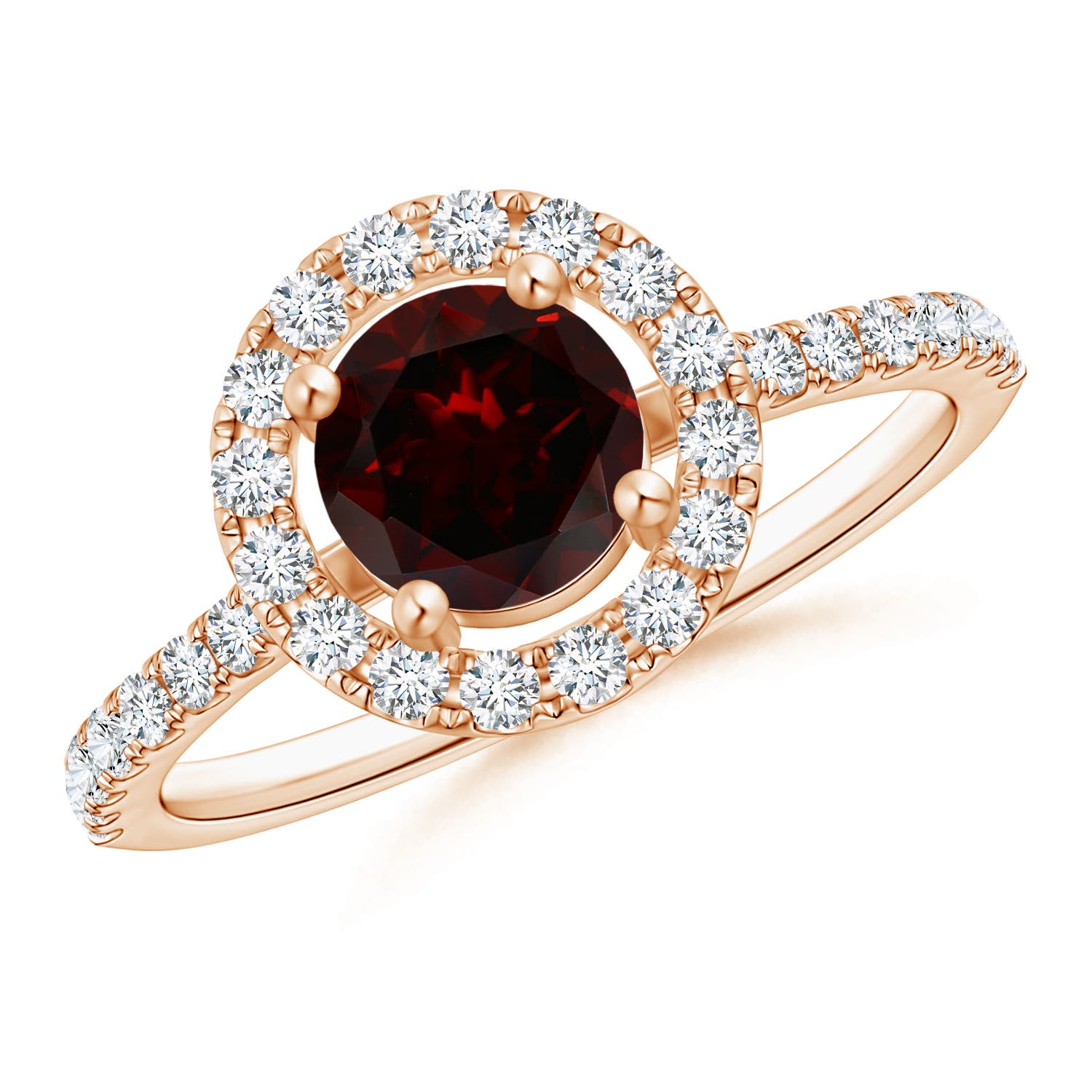 A - Garnet / 1.38 CT / 14 KT Rose Gold